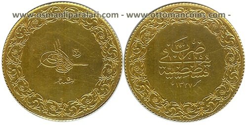Altin 250 Kurus Ziynet Osmanli Numismatik Leuchtturm Turkiye Temsilcisi