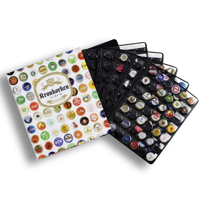 Şişe Kapağı Klasörü + 5 Adet Siyah Geçmeli Kapak Sayfası