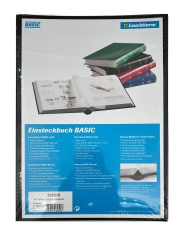 Pul Defteri 64 Sayfa (A4 BASIC) SİYAH cilt, BEYAZ sayfa