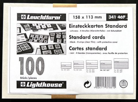 Leuchtturm Pul Kartelası 4 Sıralı 158x113 (100'lü Paket)