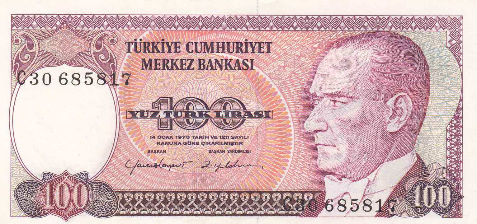 100 Lira 7.Emisyon / 2.Tertip C30685817