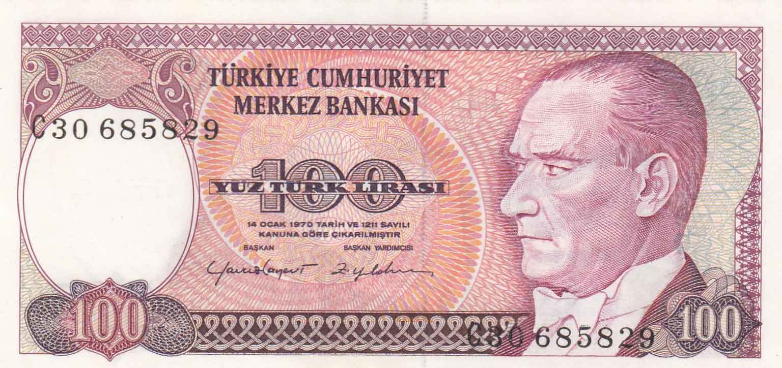 100 Lira 7.Emisyon / 2.Tertip C30685829