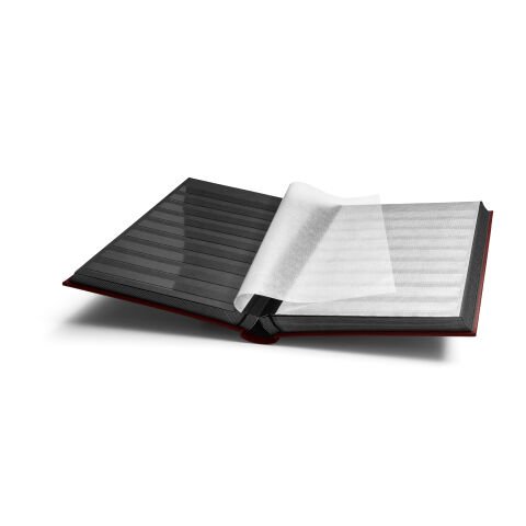 Pul Defteri 64 Sayfa (A4 Comfort) BORDO cilt, SİYAH sayfa