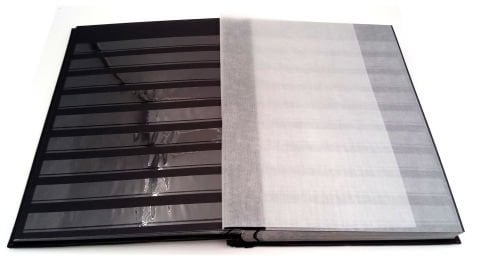 Pul Defteri 64 Sayfa (A4 Comfort) YEŞİL cilt, SİYAH sayfa