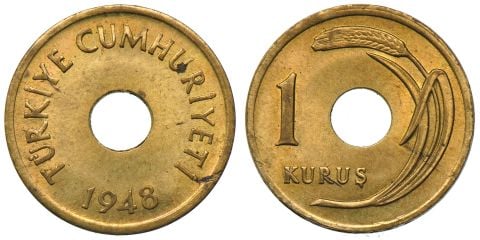 1 Kuruş 1948 ÇİL