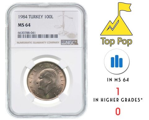 TOP POP / NGC SERTİFİKALI - 100 Lira 1984