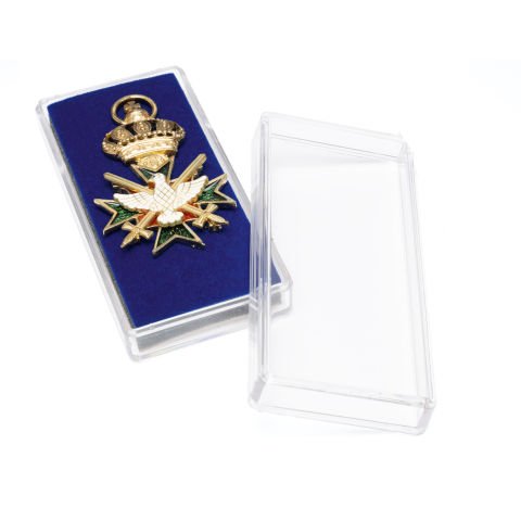 Madalya İçin Dikdörtgen Şeffaf Kapsül, 98 x 44 x 22 mm (5'li paket)