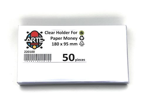 ARTE - Şeffaf Zarf 180x95mm (50'li Paket)