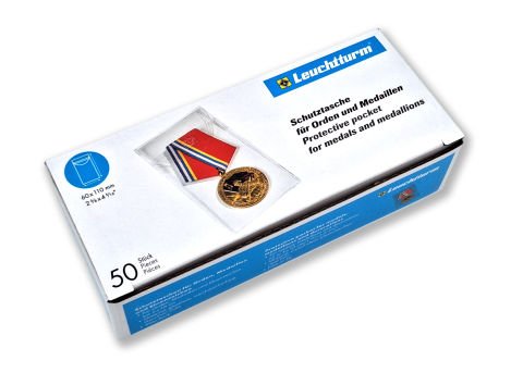 Madalya ve Nişanlar için Şeffaf Zarf 50x100mm (50'li paket)